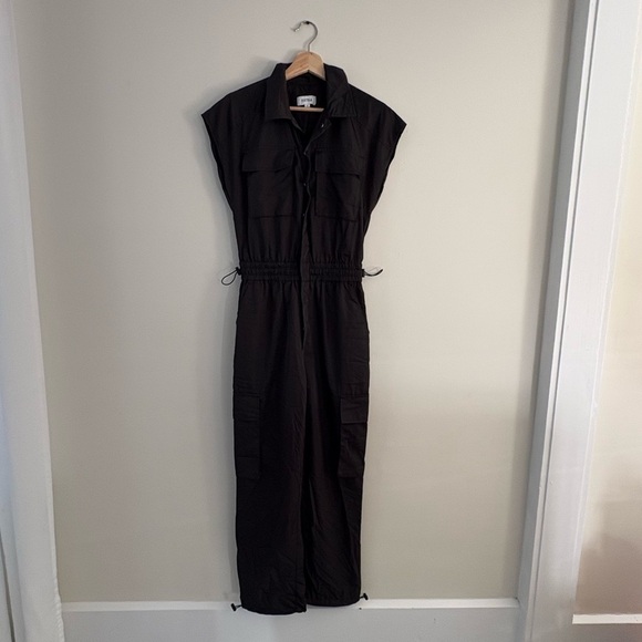 Pistola Jade Nylon Jumpsuit in Black - Size XS - Picture 4 of 9